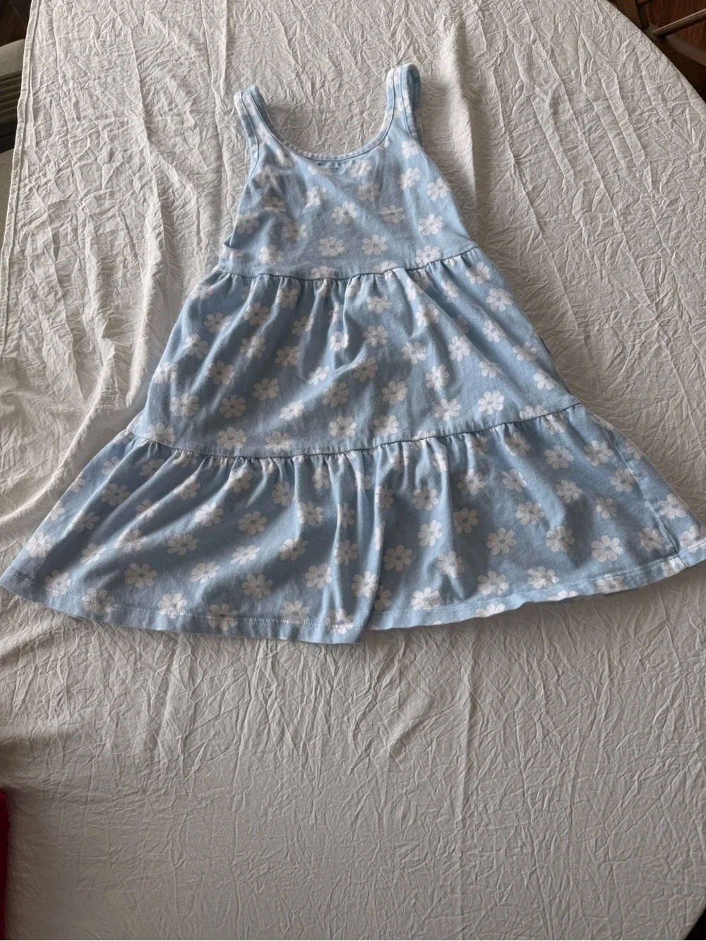 Old Navy Pale Blue & White Floral Tank Dress
